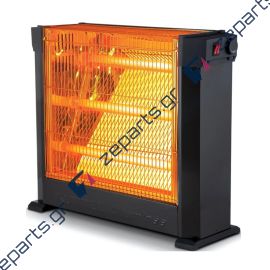 KUMTEL KS-2760 2200W Σόμπα, Θερμάστρα μαύρη