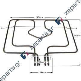 Αντίσταση με γκρίλ 2600W (1000+1600W) πάνω φούρνου κουζίνας KORTING / GORENJE 426830, 229267, 427291, 20.41216.000