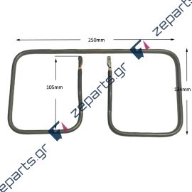 Αντίσταση τοστιέρας 840watt 115volt 25x13,4 Γενική Χρήσης