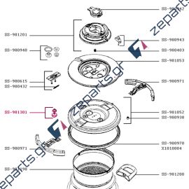 Βαλβίδα ασφαλείας χύτρας ταχύτητας TEFAL NUTRICOOK Original SS-981301