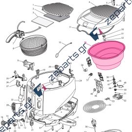 Κάδος σκέτος φριτέζας DELONGHI Original 7312572079