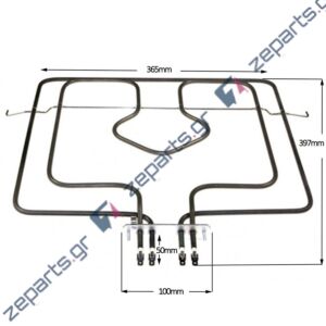 Αντίσταση με γκρίλ 2600W (1000+1600W) πάνω φούρνου κουζίνας KORTING / GORENJE 426830, 229267, 427291, 20.41216.000