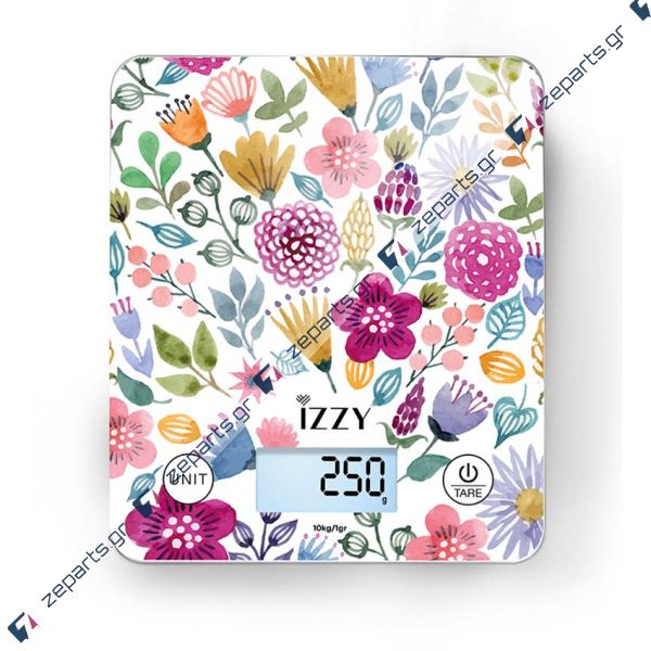 Ζυγαριά κουζίνας IZZY FLORAL 10kg IZ-7007