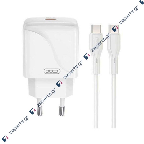 Φορτιστής Γρήγορης Φόρτισης USB-C 20W με Καλώδιο Type-C