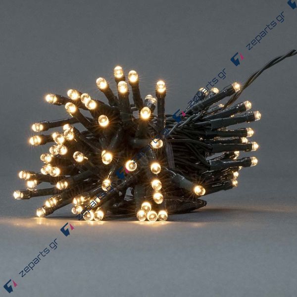 Λαμπάκια χριστουγεννιάτικα LED 300 φωτάκια θερμά με πράσινο καλώδιο & προγράμματα