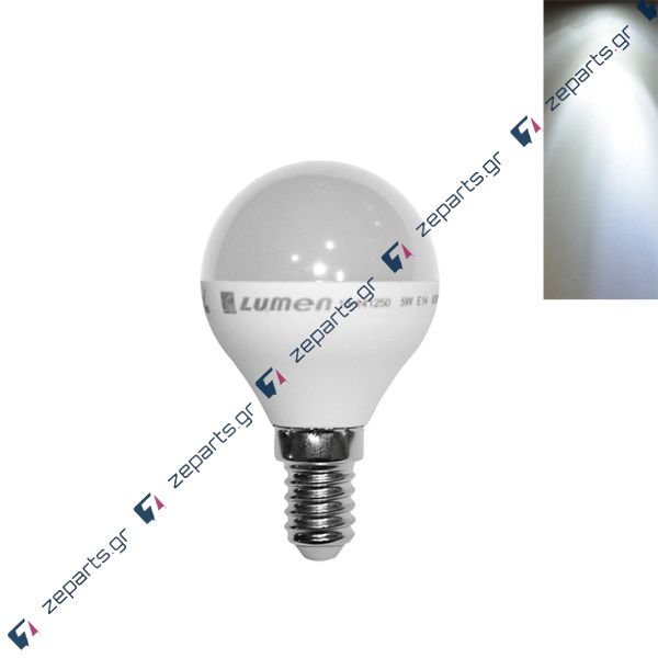 Λάμπα Led E14 6W ψυχρού φωτισμού