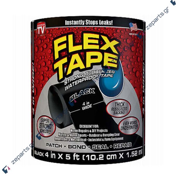 Μονωτική Ταινία Μαύρη Αδιάβροχη FLEX TAPE 1.5mx10cm TFSBLKR0405