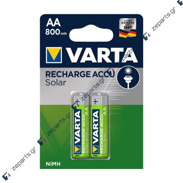 Μπαταρίες επαναφορτιζόμενες AA (2A)  R03 800mAh R2U BL2 VARTA