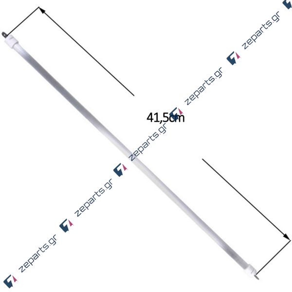 Γυαλί & αντίσταση χαλαζία  41,5cm 110V Φ10mm 600W για επάνω σε σόμπα KUMTEL & Γενικής Χρήσης