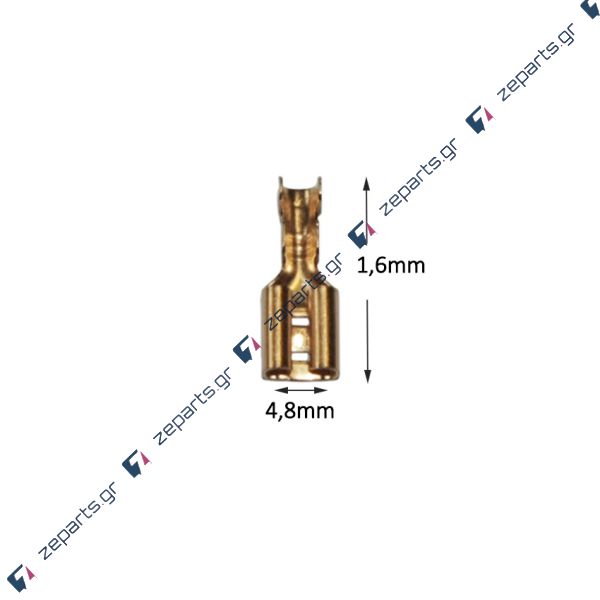 Ακροδέκτης Θηλυκός Συρταρωτός 6mm² 4,8mm 10 τεμάχια