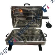 Ηλεκτρική ψηστιέρα inox 1400W 31,5x43.5cm με καλώδιο γίγας