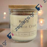 Κερί REVIVAL GLASS & WOODEN 280gr PISTACHIO CREAM